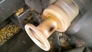 ( wood turning ) making a ring with the Mercedes-Benz logo