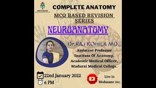 NEUROANATOMY | Gray's Anatomy - MCQ Based Revision Series | Dr.Raj Kohila M.D., | Medusane