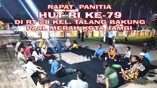 RAPAT PANITIA HUT RI KE 79