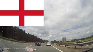 [SLEEP AID TIMELAPSE] Driving from Warwickshire M40 Southbound services to Liverpool