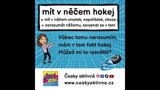 ČESKY AKTIVNĚ - Co znamená fráze “MÍT V NĚČEM HOKEJ”? #ceskyaktivne