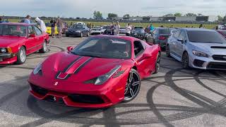 Ferrari 458 Speciale Aperta Arrives at M1 Concourse Cars & Coffee | June 2021