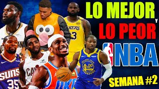 Warriors IMPARABLES🔥 Cavs y OKC🤯 Suns !!💥 Lakers 🤔 Bucks DESASTRE🚨 LO MEJOR Y LO PEOR NBA SEMANA #2