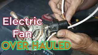 Electric fan repair and restoration ||dead unit and capacitor testing with multimeter