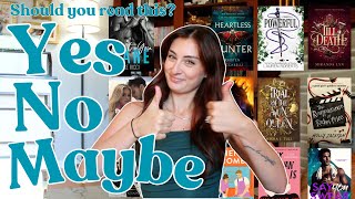 recommending books with a YES, NO, MAYBE! all the books i've read so far this year!