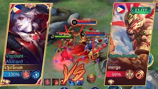 BUFF ALUCARD VS SUN  | WHO IS THE  KING OF LIFESTEAL | WATCH HOW I DESTROY HIM | MLBB