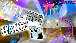 LIVE A Helping Hand✋- Minecraft SURVIVAL ISLAND2 part 36