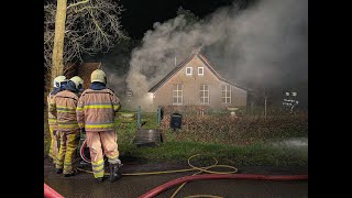 Veel rookontwikkeling bij brand in woning Eesveen