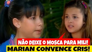 Marian pede para Cris não desistir de Mosca e fazer ele chorar