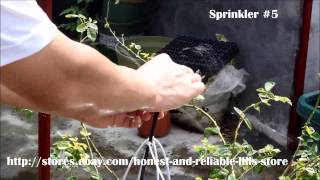 Garden Plant Irrigation Water Misting Sprinkler Demo