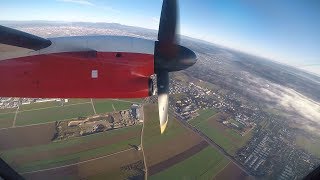 Austrian Airlines Dash 8 onboard takeoff at Graz Airport | OS970