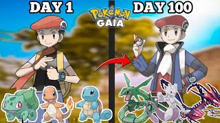 I played pokemon gaia for 100 days but with many challenges #pokemon