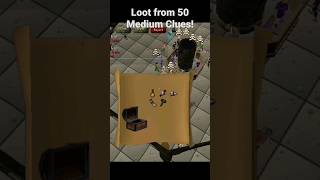 ‼️OSRS Loot from 50 Medium Clues‼️ | Old School Runescape | #shorts