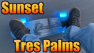 Sunset Tres Palms LED wheels skateboard