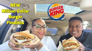 TRYING BURGER KING NEW MILLION DOLLAR WHOPPER (MEXICAN STREET CORN, PICKLE FRIES, BOURBON BBQ)