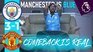 CITY 3-1 UNITED | PHIL FODEN ON FIRE | MAN CITY V MAN UNITED LIVE REACTION | FODEN BRACE | HAALAND