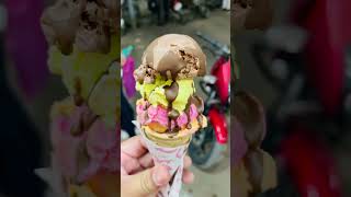 🔥 Triple Decor Ice crean in History ⚡️ Unique 🤤 Tasty 🔥 #icecream  #foodblogger  #dailyvlog 📽️