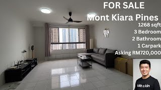 For Sale | Mont Kiara Pines | 1268 sqft | 3 Bedroom | 2 Bathroom