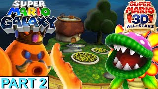 super Mario galaxy | 100% playthrough [switch] part 2 | two GOOD old bosses