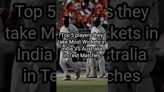 Most Wickets taken in India VS Australia in Test Matches #mostwickets #test #indvsaus #cricket #2024