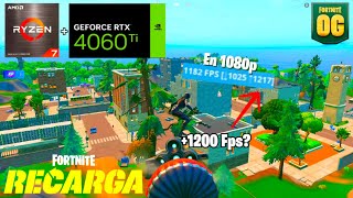 Ryzen 7 5800X3D + RTX 4060 Ti 8GB OC - Performance Mode🔥 - FORTNITE OG | RECARGA - | xKachan127么