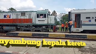 nyambung lokomotif kereta api cibatu