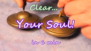 CLEAR YOUR SOUL! 6 MIN MEDITATION W/200 YEAR OLD TINGSHA SET! ROOT/1ST CHAKRA MULADHARA! ENJOY!