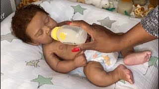 ERICA JONES | Changing Jameson Sayge Asleep by Claire Taylor ~ Update Preemie Grandbaby❤️