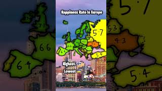 Happiness rate in Europe