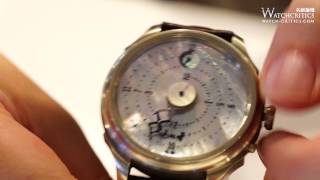 [BaselWorld 2014] Xushu Ma (of AHCI) - Prototype with Extend-Retract Hours Hand