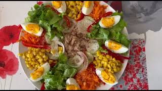 Вкусный и полезный салатик Delicious and healthy salad #salada #салат