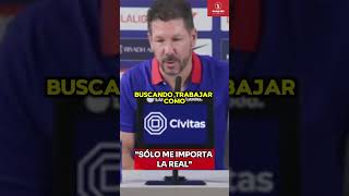 "Sólo me importa la REAL" Simeone quita peso a la derrota en Lisboa #atleticomadrid #simeone #shorts