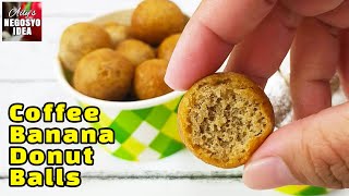 Easy to Make Fluffy Coffee Banana Donut Balls