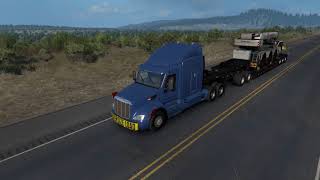 American Truck Simulator - klasyczny rock, wschód słońca i deszcz