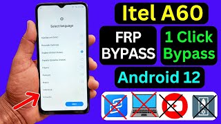 Itel A60 FRP Bypass Android 12 New Solution 2024 | Itel (A662L) Google Account Bypass Without PC