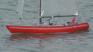 RC Sailboat Hegi Saudade - Maiden Voyage after refitting - Admirals Cup Winner 1973