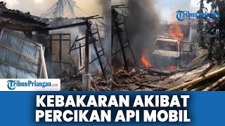 Percikan Api Mobil yang Sedang Diperbaiki Sebabkan Kebakaran di Tasikmalaya