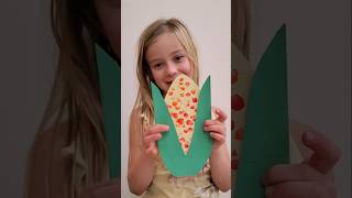 🌽 Thanksgiving Fingerprint Paper Corn Craft for Kids | Thanksgiving Crafts| Food Crafts |Kids Craft🌽