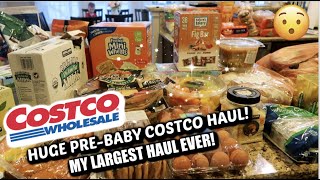 HUGE PRE BABY COSTCO HAUL // BIGGEST COSTCO HAUL YET // FAMILY OF 5 // MAMA APPROVED