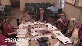 Ayer Planning Board Meeting: April 23, 2024