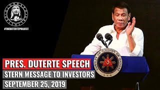 Pres. Duterte Speech - Golden Topper Corp. Launch (September 25,2019)