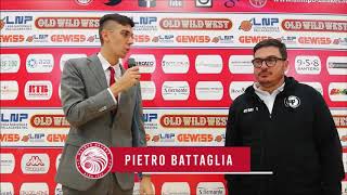 Il coach della Fulgor Basket, Marco Andreazza, al termine della sfida di Supercoppa