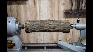 Woodturning - simple log to functional tool