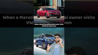 Maruti suzuki and hyundai owners heavy baat-cheet💯...#ytshorts #shorts #vwvirtus #marutibaleno #car