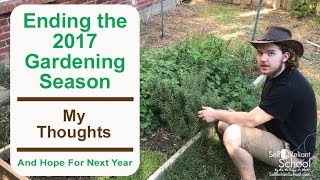 Ending The 2017 Gardening Season