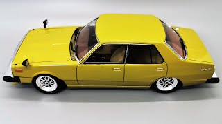 Building a Classic Skyline: 1979 Nissan Skyline C210 4-door by Aoshima Step by Step