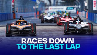 "WHAT A MAD END" 🤯 | Formula E battles that went down to the VERY LAST LAP