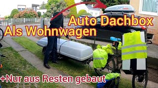 Auto Dachbox als Wohnwagen/Roomtour