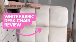 White Velvet Oversized Amazon Office Desk Chair Review