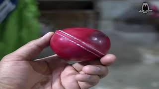 Hand Made Cricket Ball Making | Cricket | SKD NOODLES